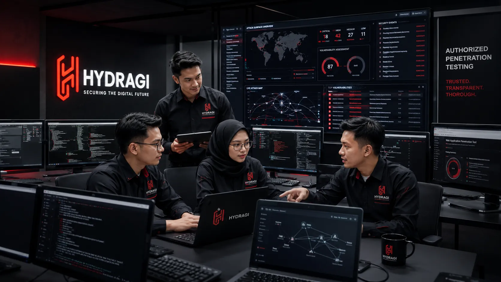 HYDRAGI cyber security penetration testing